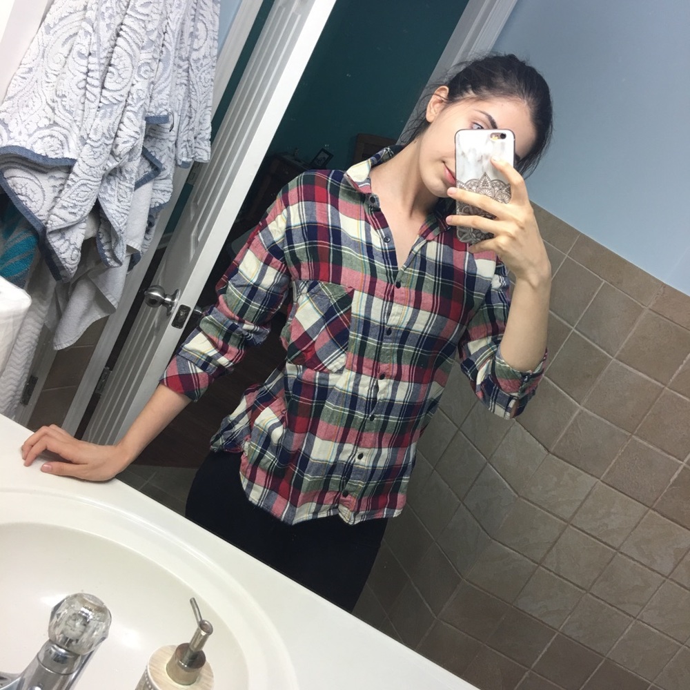 Plaid button up